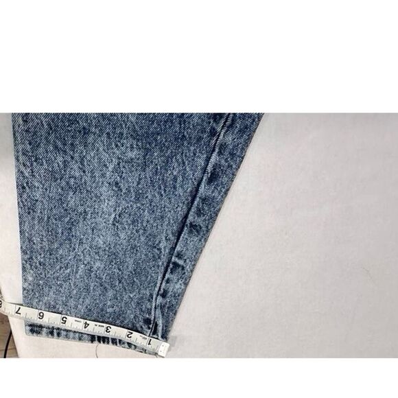Vintage 80s Southern Bluegrass Acid Wash Tapered Mom Jeans - Size 15 - Picture 8 of 8